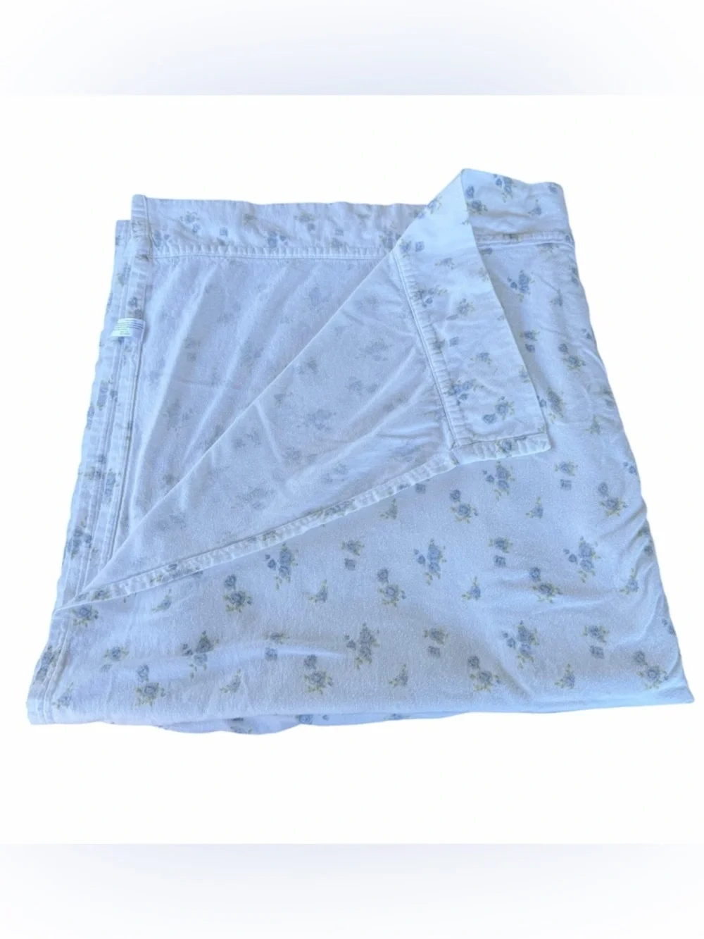 Simply Shabby Chic Misty Rose Flannel Flat Sheet F/Q Cottage Farmhouse HTF